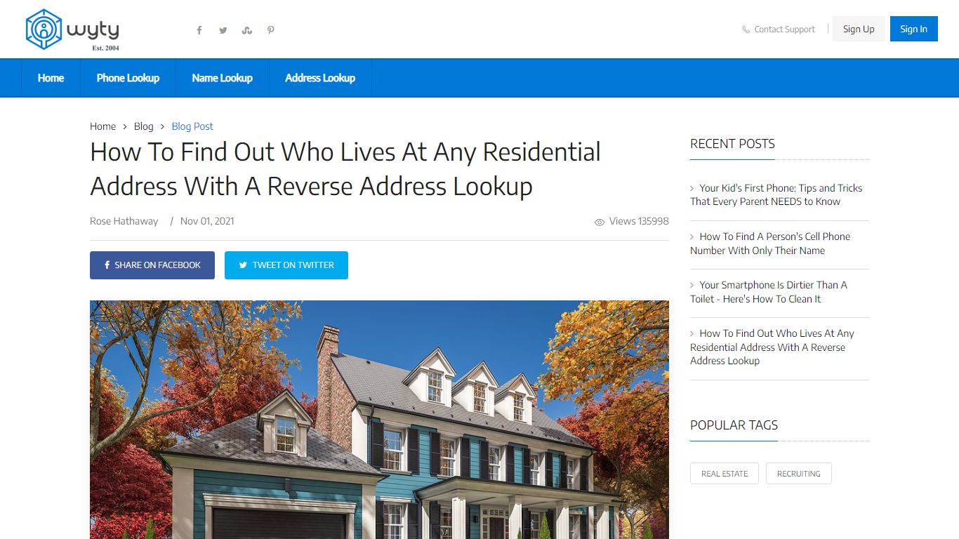 How To Find Out Who Lives At Any Residential Address With A ... - Wyty